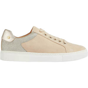 LK Bennett Signature Trench Gold Classic Stud Trainers